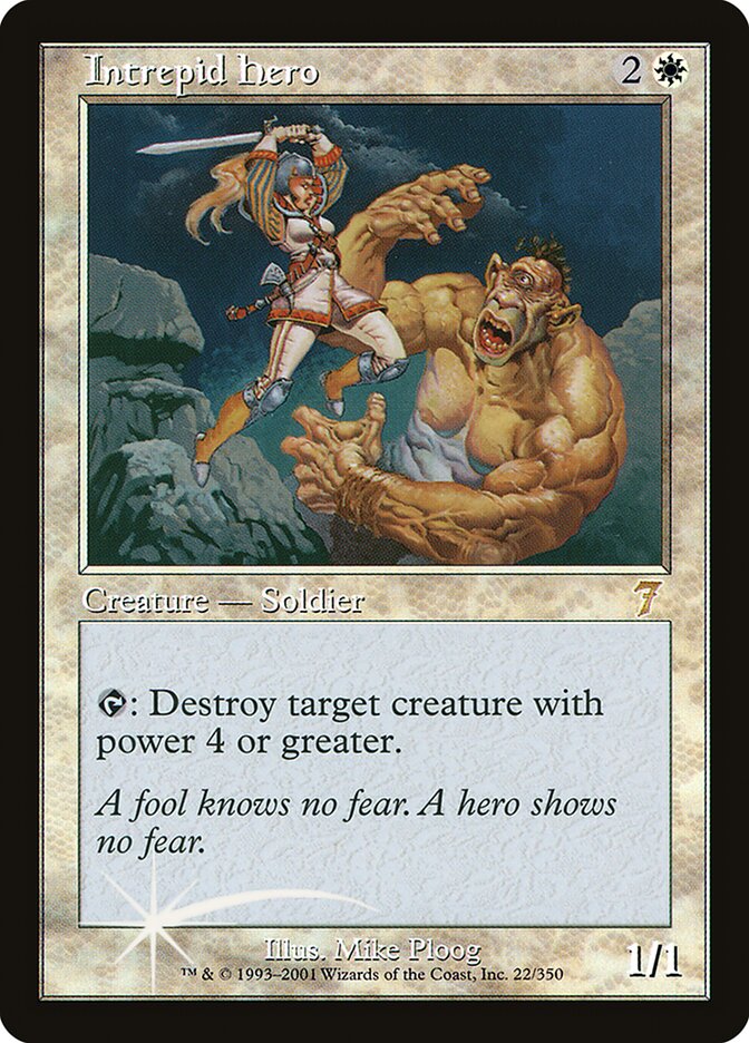 Intrepid Hero 22 (7th Edition)  - Foil | Good Games Adelaide SA