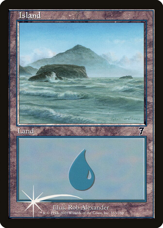 Island 333 (7th Edition)  - Foil | Good Games Adelaide SA