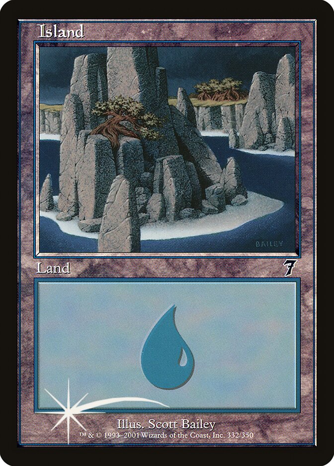 Island 332 (7th Edition)  - Foil | Good Games Adelaide SA