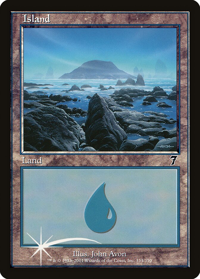 Island 334 (7th Edition)  - Foil | Good Games Adelaide SA