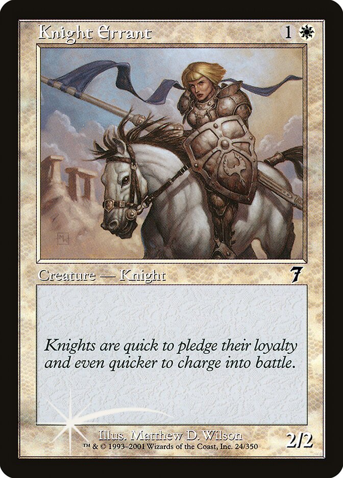 Knight Errant 24 (7th Edition)  - Foil | Good Games Adelaide SA