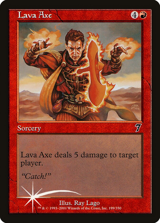 Lava Axe 199 (7th Edition)  - Foil | Good Games Adelaide SA