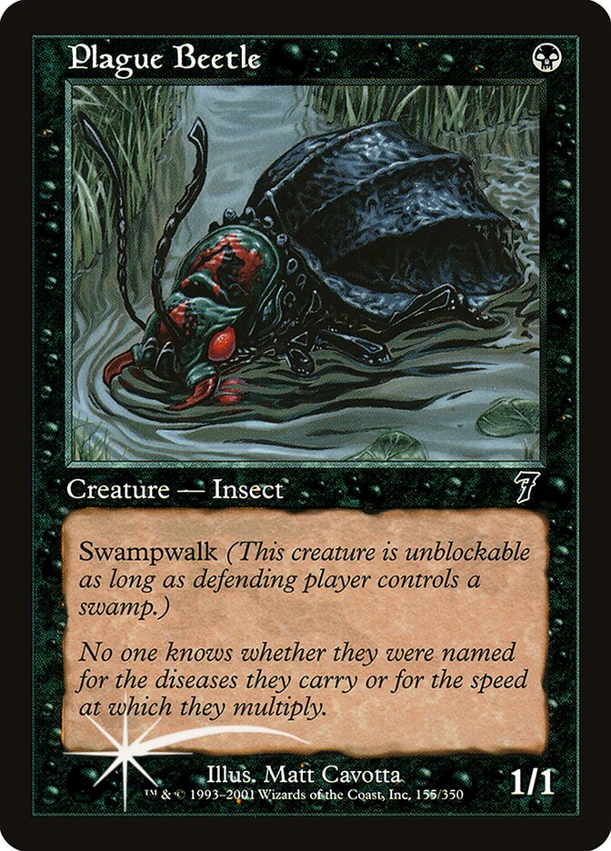 Plague Beetle 155 (7th Edition)  - Foil | Good Games Adelaide SA