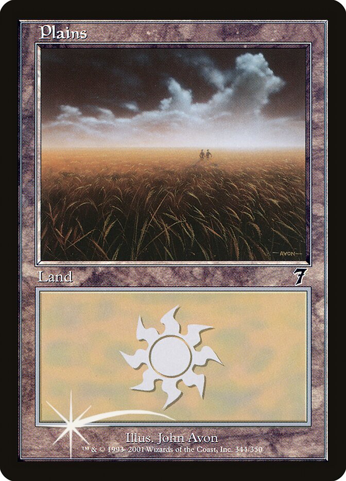 Plains 344 (7th Edition)  - Foil | Good Games Adelaide SA