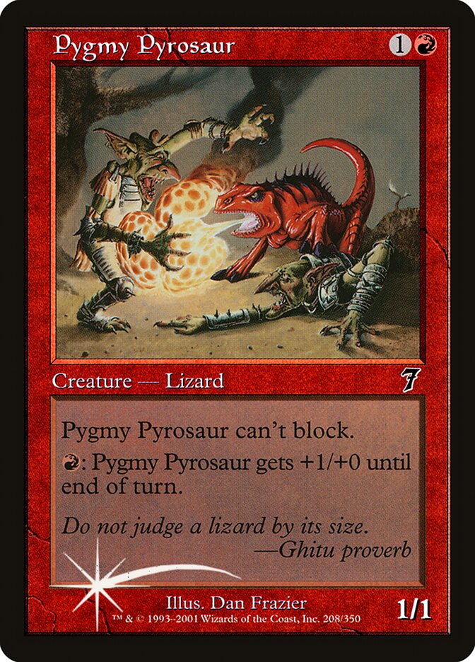 Pygmy Pyrosaur 208 (7th Edition)  - Foil | Good Games Adelaide SA