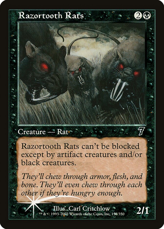 Razortooth Rats 158 (7th Edition)  - Foil | Good Games Adelaide SA