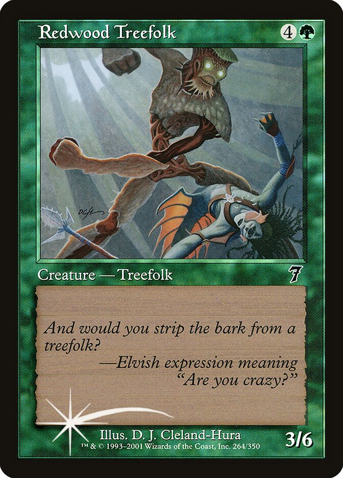 Redwood Treefolk 264 (7th Edition)  - Foil | Good Games Adelaide SA