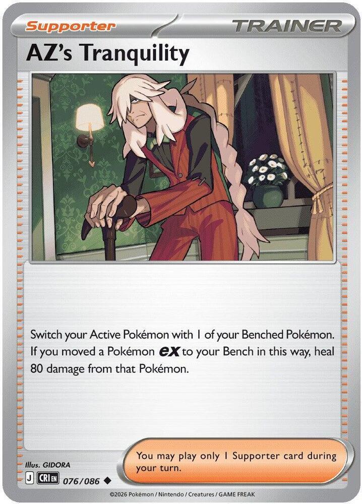 AZ's Tranquility 076/086 (ME04: Chaos Rising)  - Reverse Holofoil | Good Games Adelaide SA