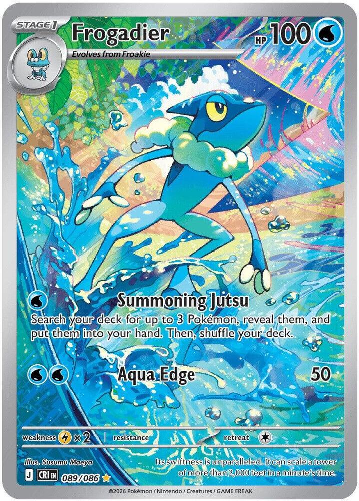Frogadier 089/086 (ME04: Chaos Rising)  - Holofoil | Good Games Adelaide SA