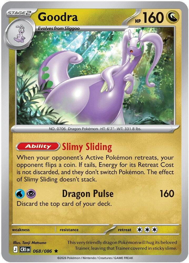 Goodra 068/086 (ME04: Chaos Rising)  - Holofoil | Good Games Adelaide SA