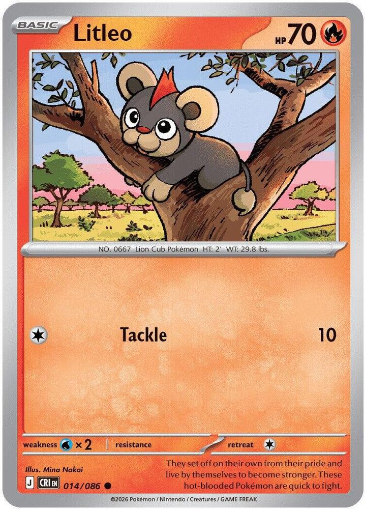 Litleo 014/086 (ME04: Chaos Rising)  - Reverse Holofoil | Good Games Adelaide SA