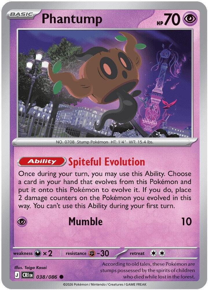 Phantump 038/086 (ME04: Chaos Rising)  | Good Games Adelaide SA
