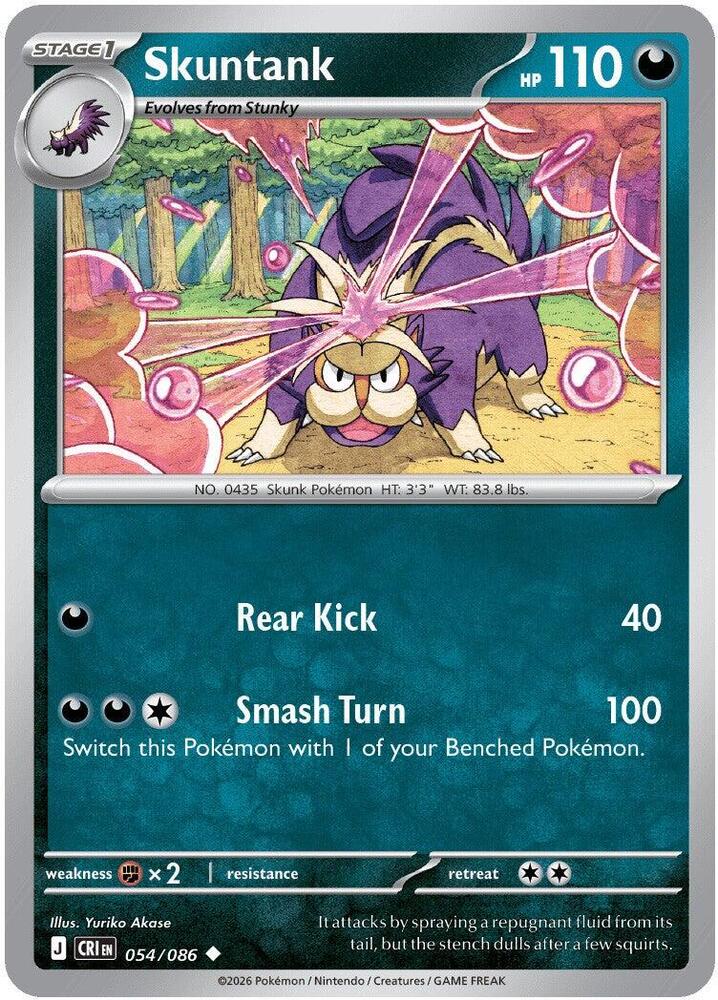 Skuntank 054/086 (ME04: Chaos Rising)  - Reverse Holofoil | Good Games Adelaide SA
