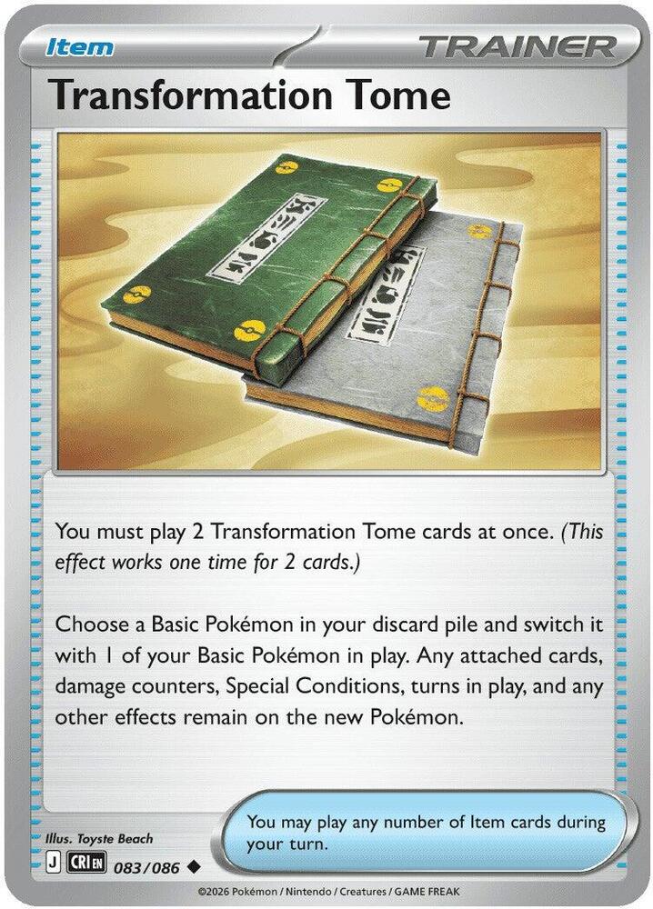 Transformation Tome 083/086 (ME04: Chaos Rising)  - Reverse Holofoil | Good Games Adelaide SA