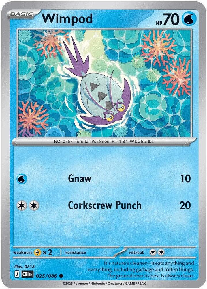 Wimpod 025/086 (ME04: Chaos Rising)  - Reverse Holofoil | Good Games Adelaide SA