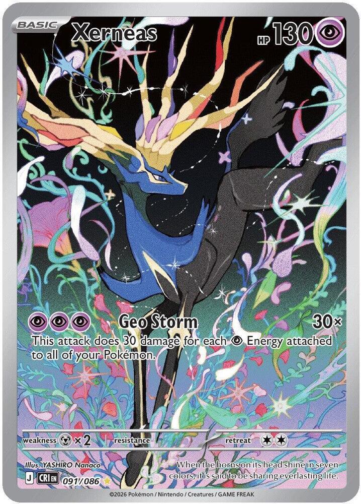 Xerneas 091/086 (ME04: Chaos Rising)  - Holofoil | Good Games Adelaide SA