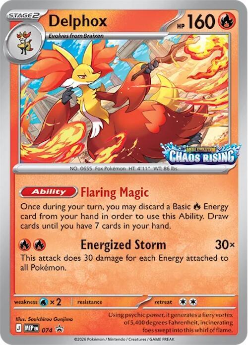 Delphox 074 074 (ME: Mega Evolution Promo)  - Holofoil | Good Games Adelaide SA