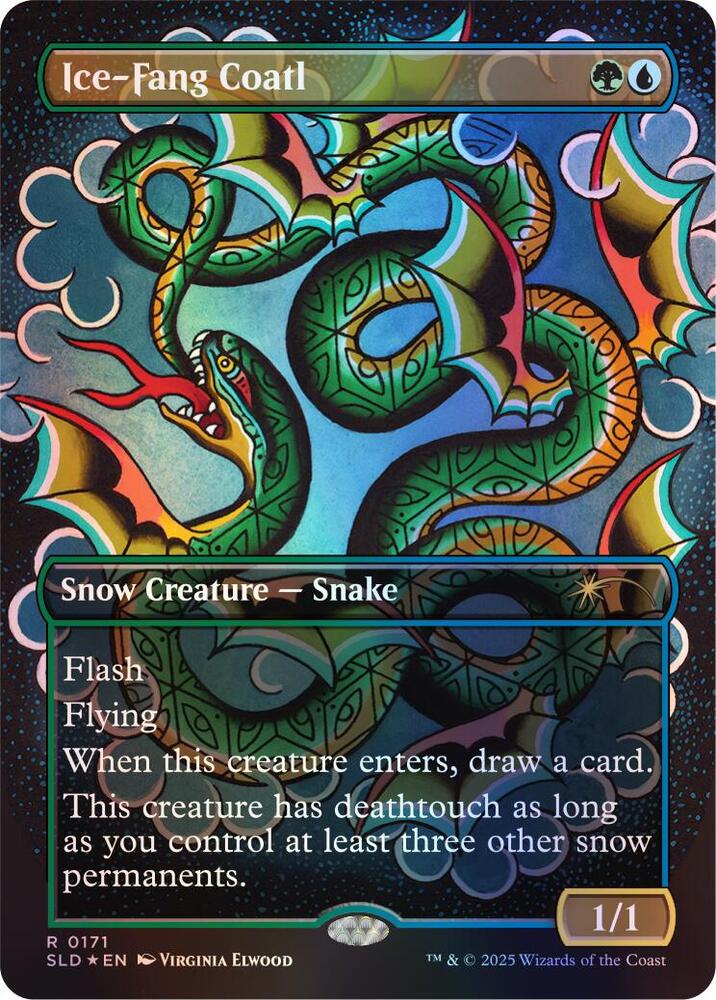 Ice Fang Coatl 0171 Rainbow Foil 171 (Secret Lair Drop Series)  - Foil | Good Games Adelaide SA