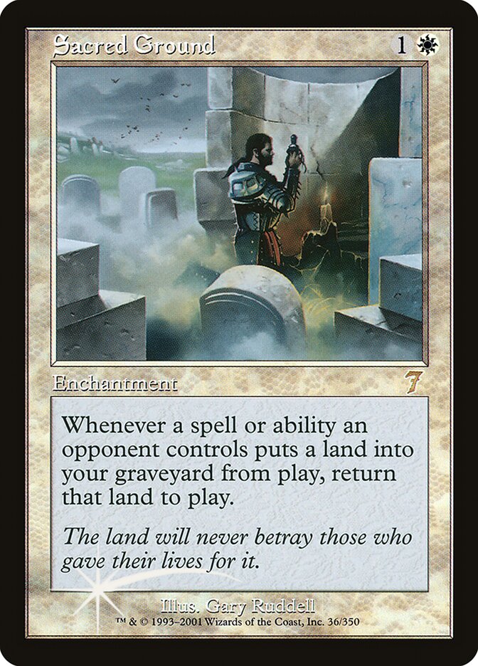 Sacred Ground 36 (7th Edition)  - Foil | Good Games Adelaide SA