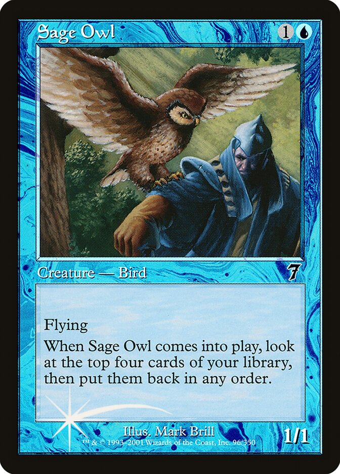 Sage Owl 96 (7th Edition)  - Foil | Good Games Adelaide SA