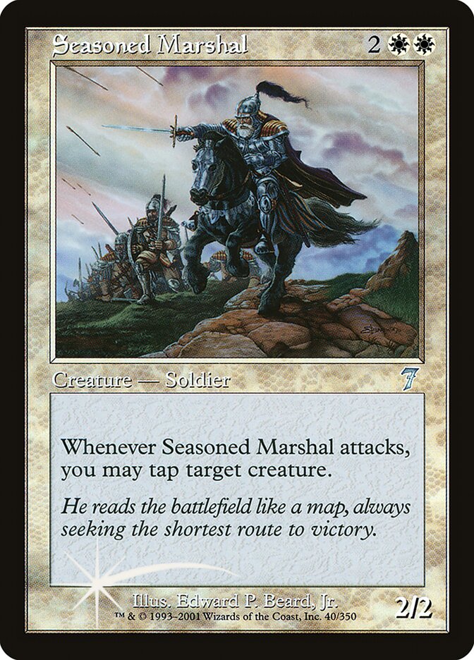Seasoned Marshal 40 (7th Edition)  - Foil | Good Games Adelaide SA