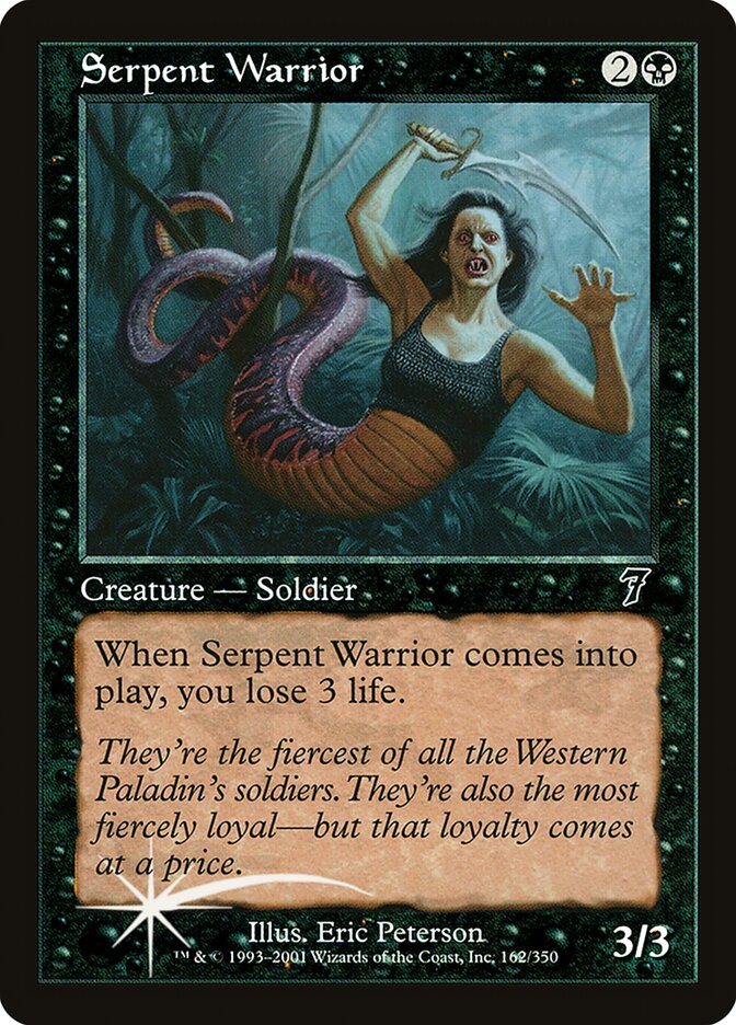 Serpent Warrior 162 (7th Edition)  - Foil | Good Games Adelaide SA