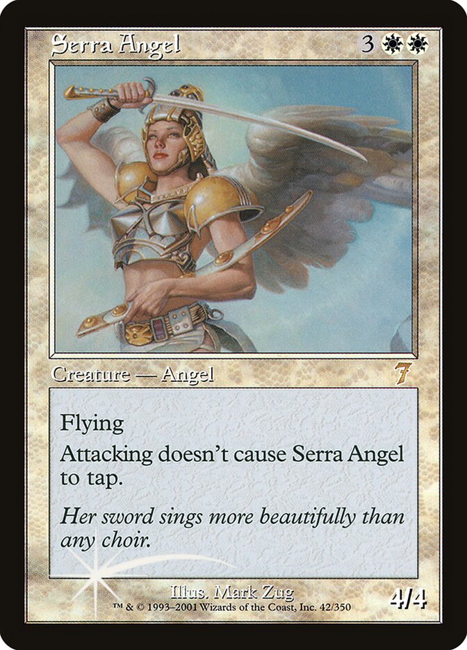 Serra Angel 42 (7th Edition)  - Foil | Good Games Adelaide SA