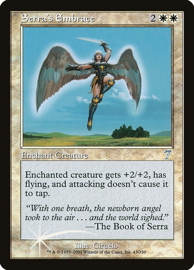 Serra's Embrace 43 (7th Edition)  - Foil | Good Games Adelaide SA