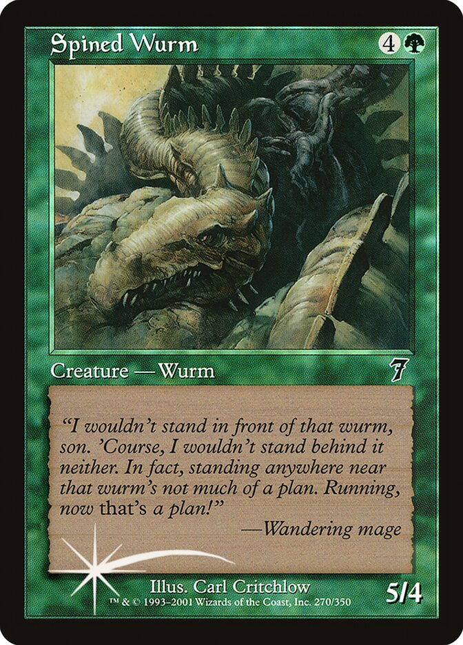 Spined Wurm 270 (7th Edition)  - Foil | Good Games Adelaide SA
