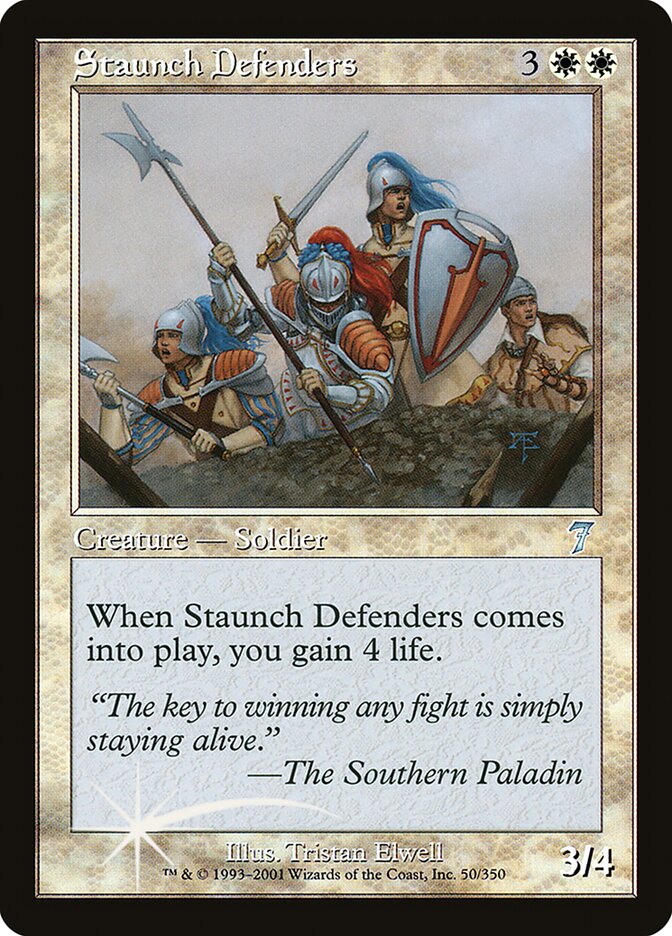 Staunch Defenders 50 (7th Edition)  - Foil | Good Games Adelaide SA