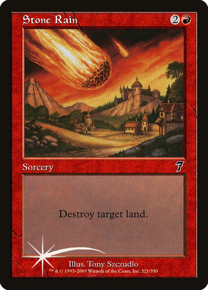 Stone Rain 221 (7th Edition)  - Foil | Good Games Adelaide SA