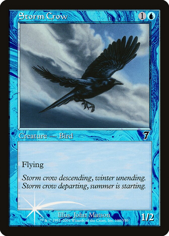 Storm Crow 100 (7th Edition)  - Foil | Good Games Adelaide SA