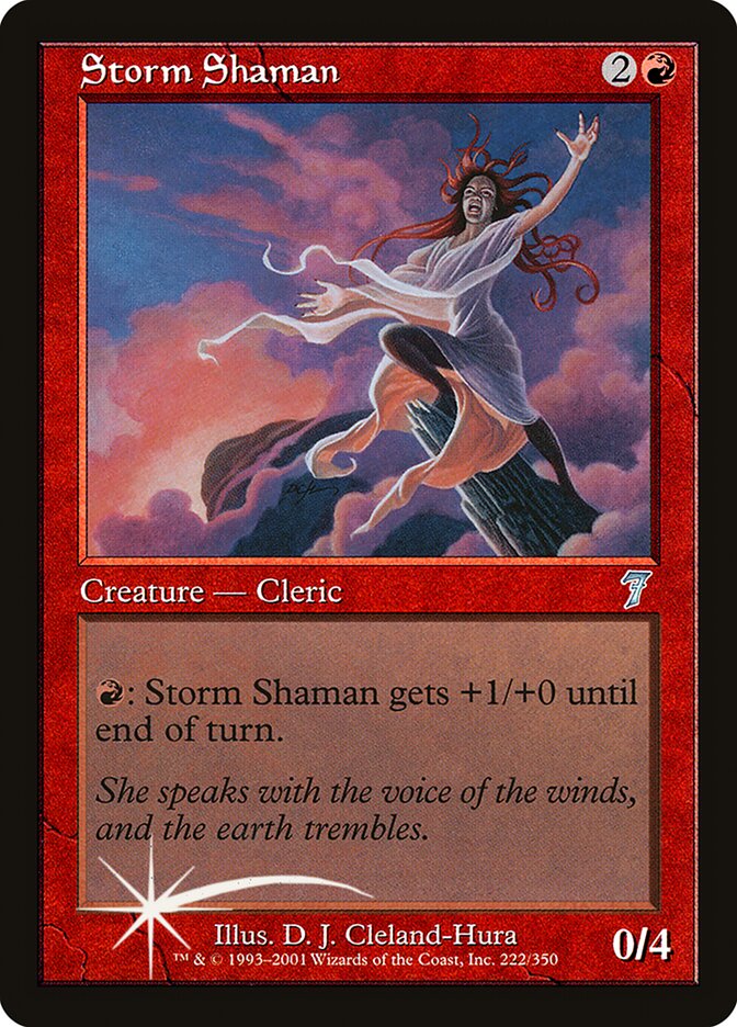 Storm Shaman 222 (7th Edition)  - Foil | Good Games Adelaide SA