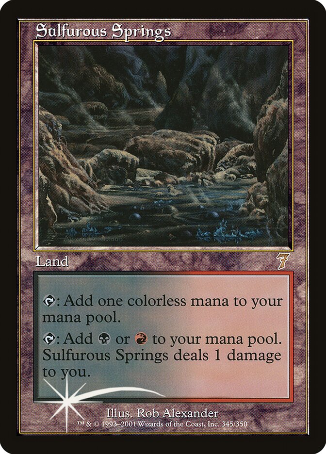 Sulfurous Springs 345 (7th Edition)  - Foil | Good Games Adelaide SA