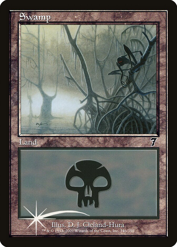 Swamp 346 (7th Edition)  - Foil | Good Games Adelaide SA