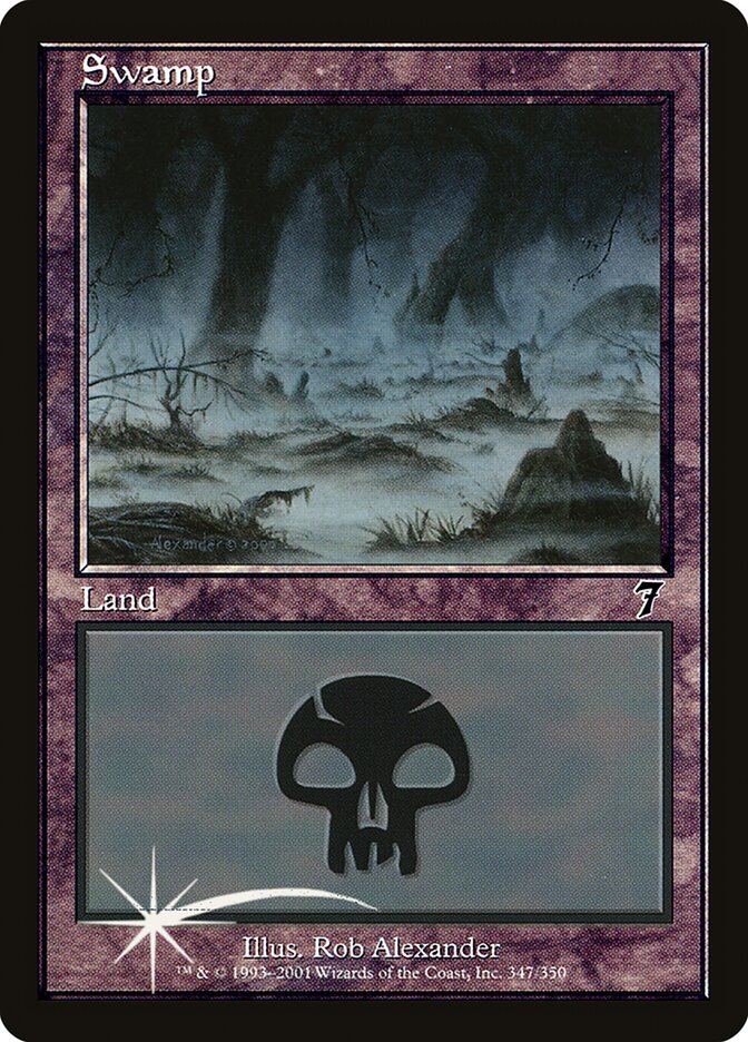 Swamp 347 (7th Edition)  - Foil | Good Games Adelaide SA