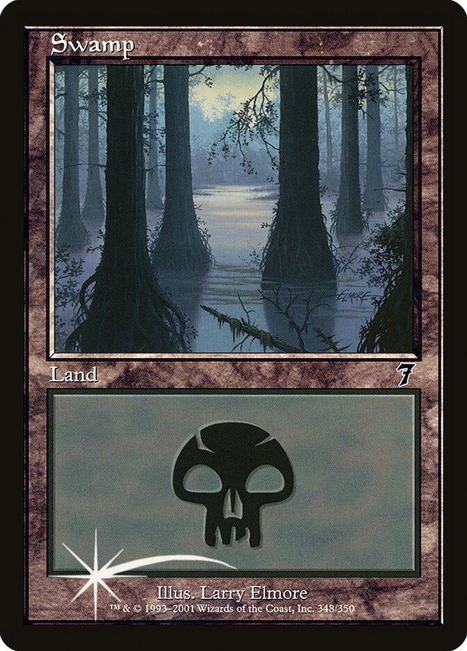 Swamp 348 (7th Edition)  - Foil | Good Games Adelaide SA