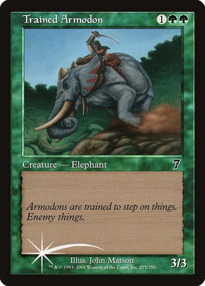 Trained Armodon 275 (7th Edition)  - Foil | Good Games Adelaide SA