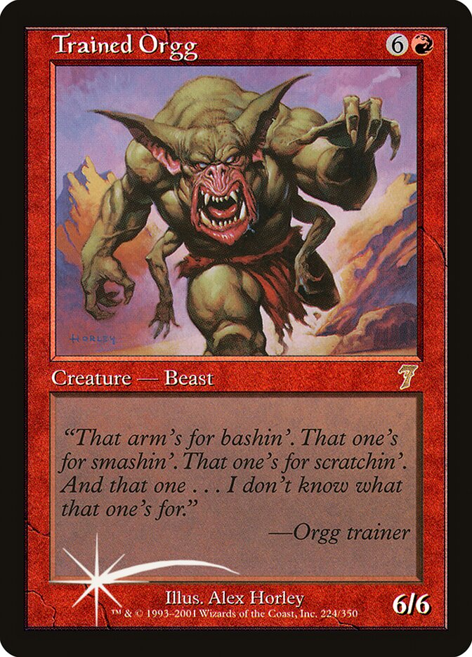 Trained Orgg 224 (7th Edition)  - Foil | Good Games Adelaide SA