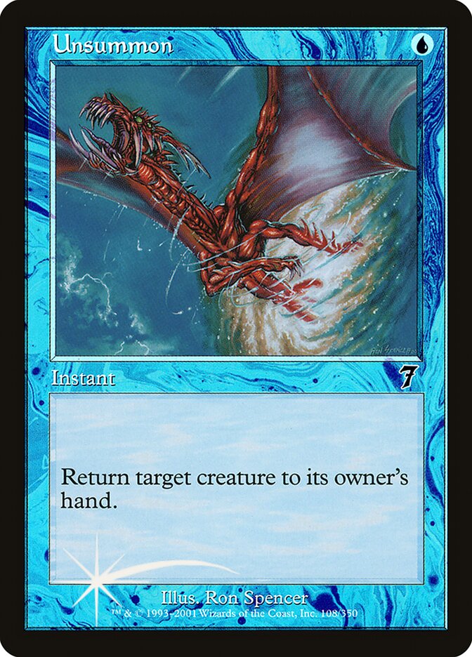 Unsummon 108 (7th Edition)  - Foil | Good Games Adelaide SA