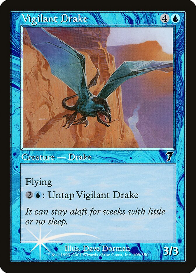 Vigilant Drake 109 (7th Edition)  - Foil | Good Games Adelaide SA