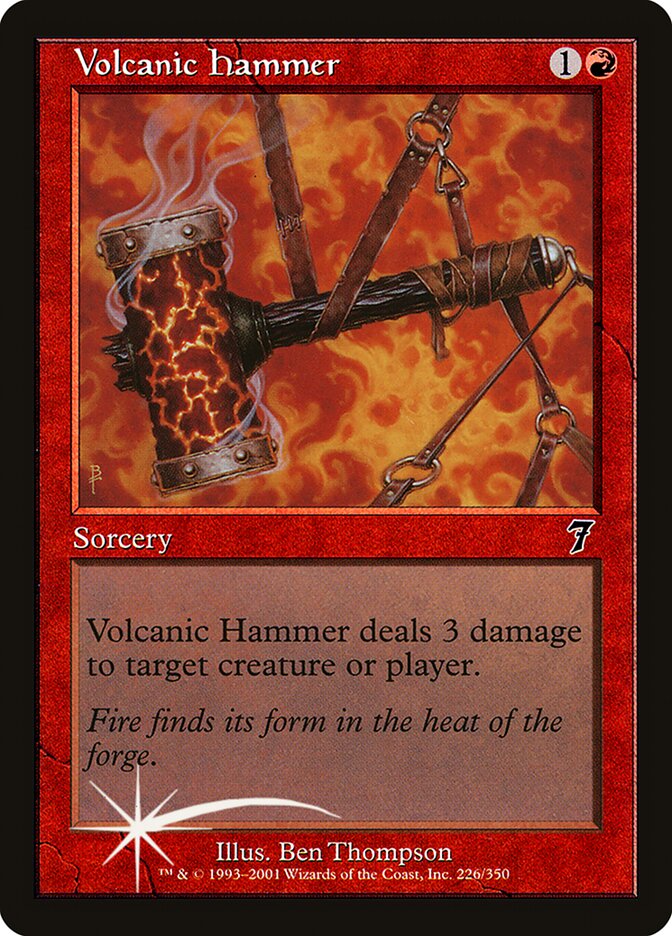 Volcanic Hammer 226 (7th Edition)  - Foil | Good Games Adelaide SA