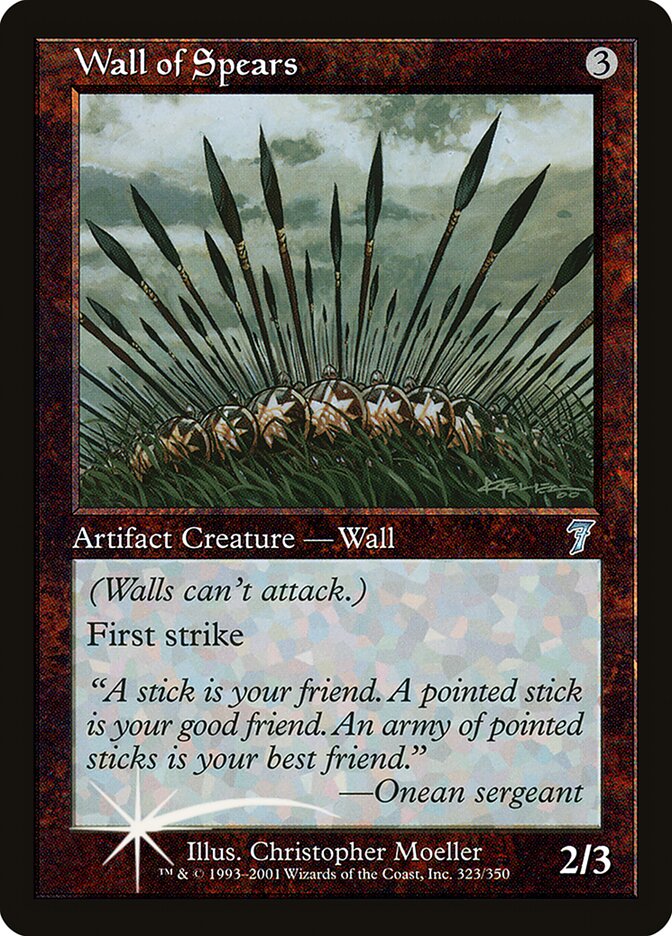 Wall of Spears 323 (7th Edition)  - Foil | Good Games Adelaide SA