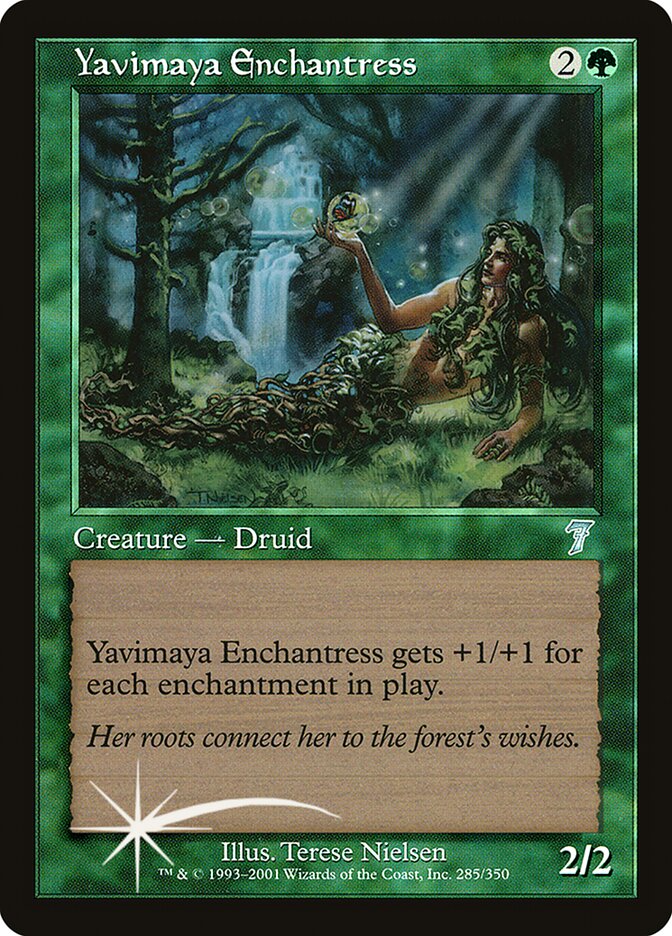 Yavimaya Enchantress 285 (7th Edition)  - Foil | Good Games Adelaide SA