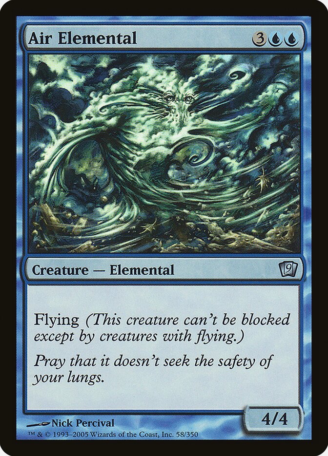 Air Elemental 58 (9th Edition)  - Foil | Good Games Adelaide SA