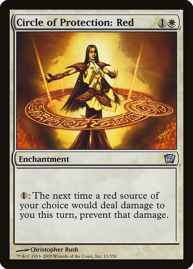 Circle of Protection: Red 11 (9th Edition)  - Foil | Good Games Adelaide SA