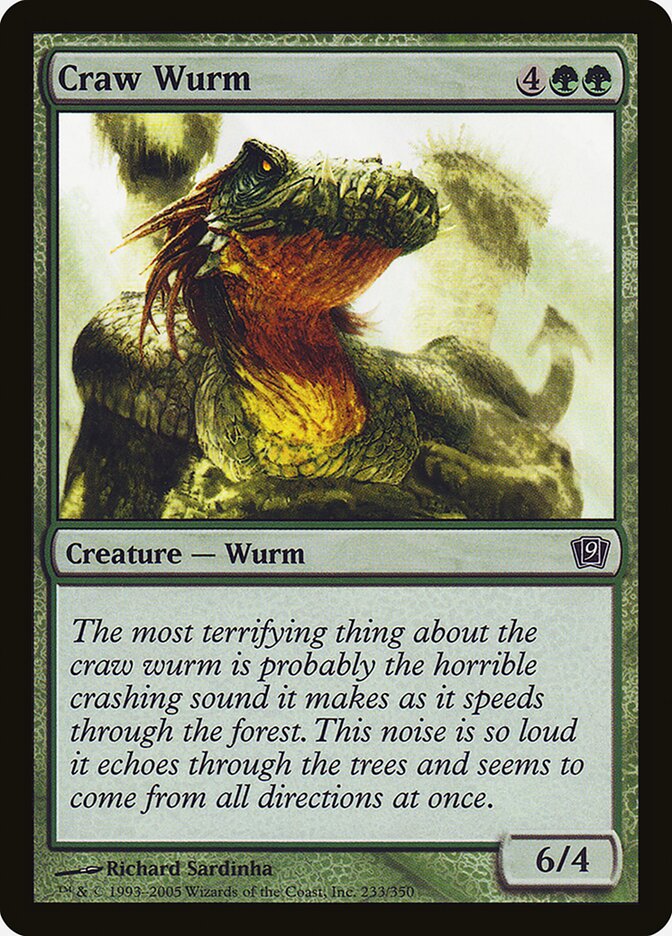 Craw Wurm 233 (9th Edition)  - Foil | Good Games Adelaide SA