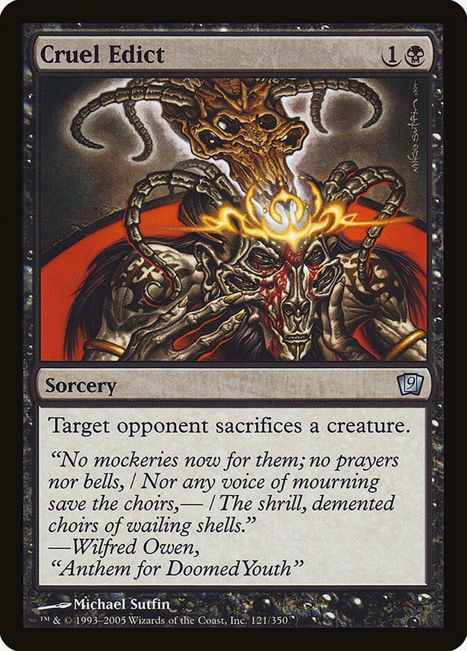 Cruel Edict 121 (9th Edition)  - Foil | Good Games Adelaide SA