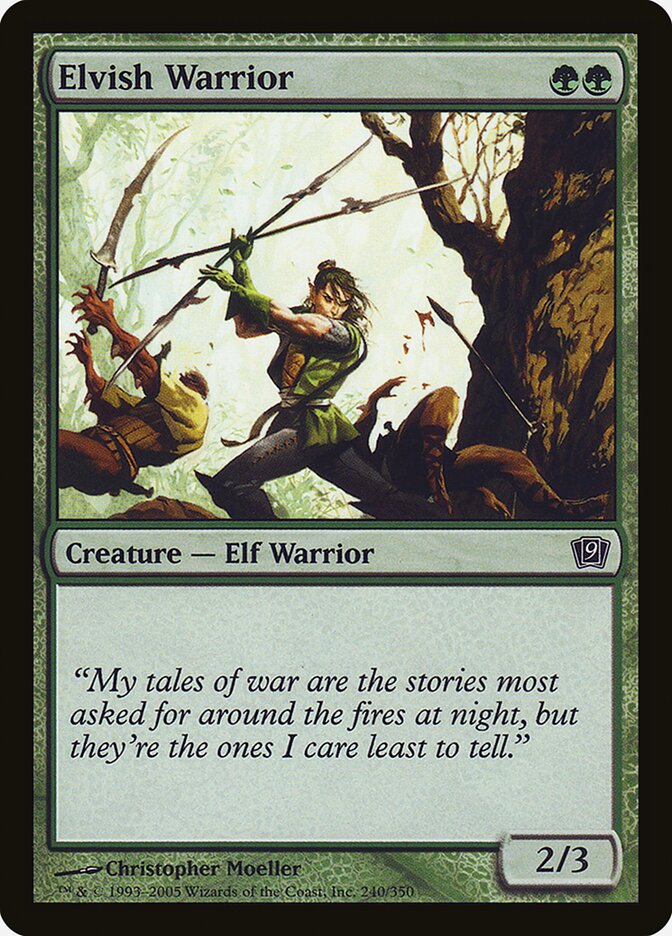 Elvish Warrior 240 (9th Edition)  - Foil | Good Games Adelaide SA
