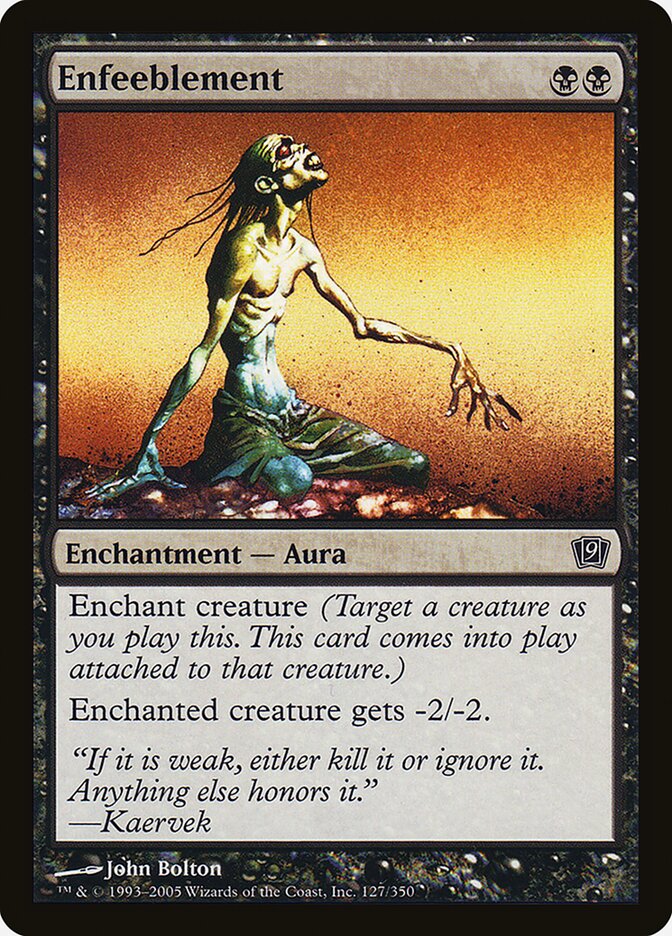 Enfeeblement 127 (9th Edition)  - Foil | Good Games Adelaide SA